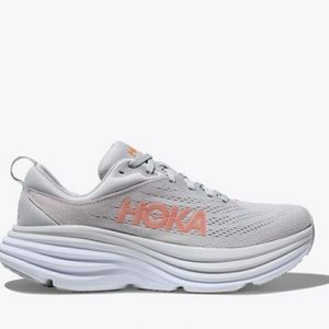 Hoka Bondi 8 Size 9.5 Wide (D) HMLR/Harbor Mist/Lunar Rock Womens Running Shoes